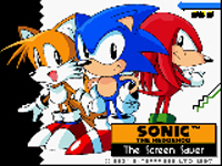 Sonic The Screen Saver title Screen